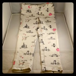 CHILDREN'S PLACE SIZE 5T "CITY KITTY " JEGGINGS